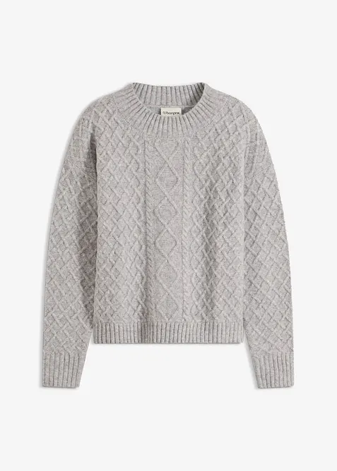 Maglione a trecce, bonprix