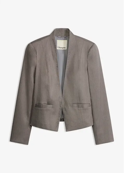 Blazer in simil lana con trama spigata, bonprix