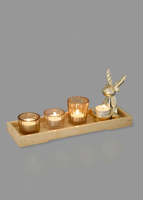 Portalumini su vassoio (set 5 pezzi), bonprix