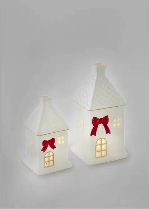 Decorazione LED a forma di casetta (set 2 pezzi), bonprix