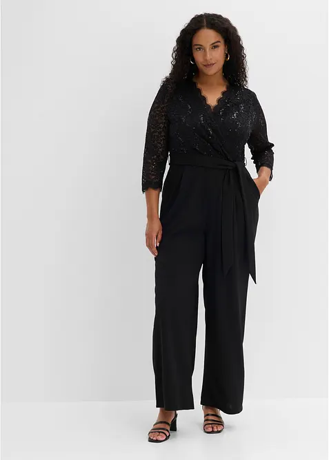 Tuta con pizzo, bonprix