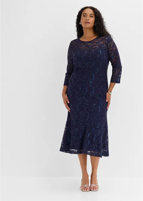 Abito in pizzo con paillettes luccicanti, bonprix