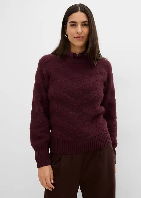 Maglione con filato soffice, bonprix