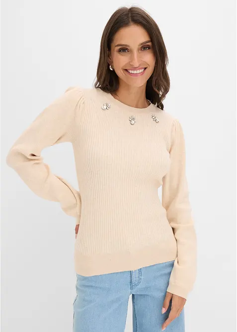 Maglione in misto viscosa morbido, bonprix