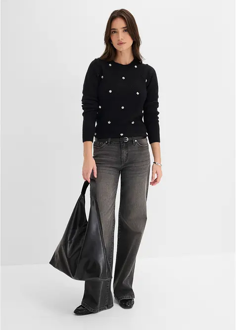 Maglione con scollo rotondo, bonprix