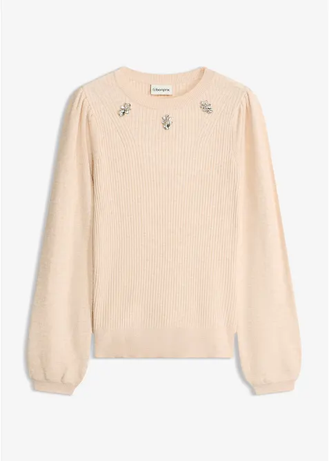 Maglione in misto viscosa morbido, bonprix