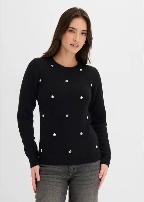 Maglione con scollo rotondo, bonprix