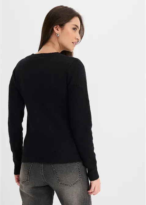 Maglione con scollo rotondo, bonprix