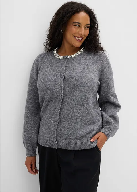 Cardigan con maniche a sbuffo, bonprix