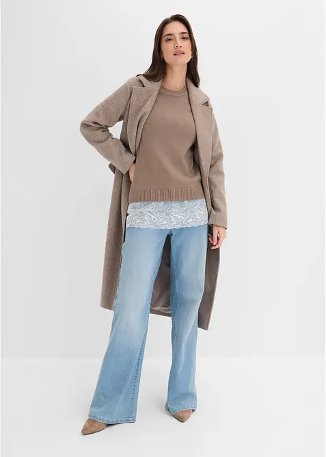 Maglione in filato fine misto viscosa, bonprix