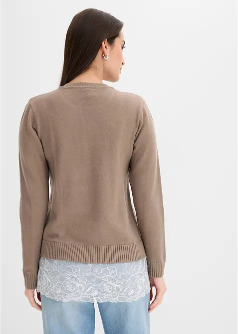 Maglione in filato fine misto viscosa, bonprix