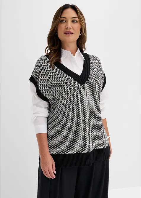 Gilet in maglia oversize, bonprix
