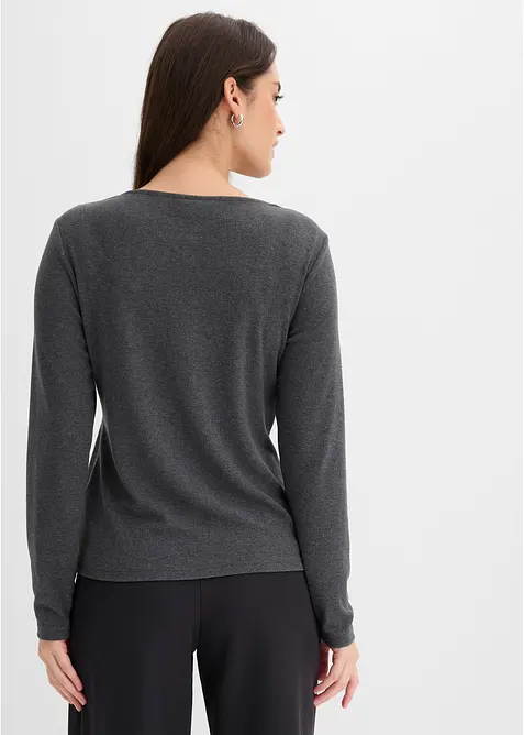 Maglia 2 in 1 con pizzo, bonprix