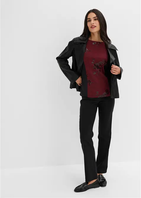 Maglia jacquard con ricami, bonprix