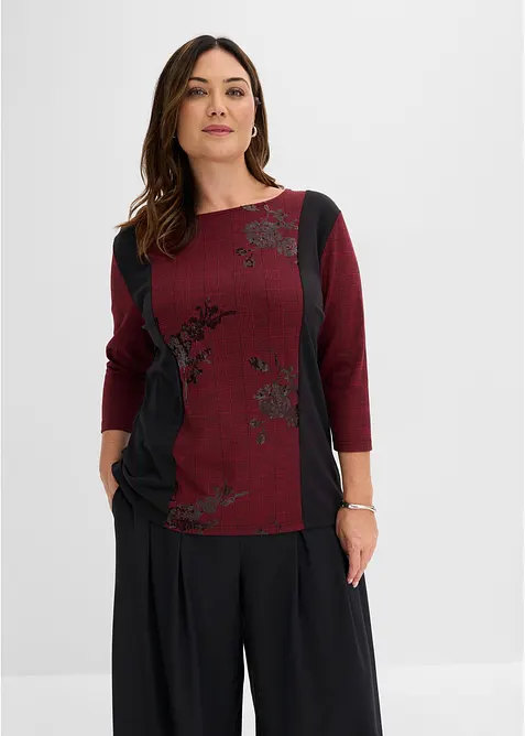 Maglia jacquard con ricami, bonprix