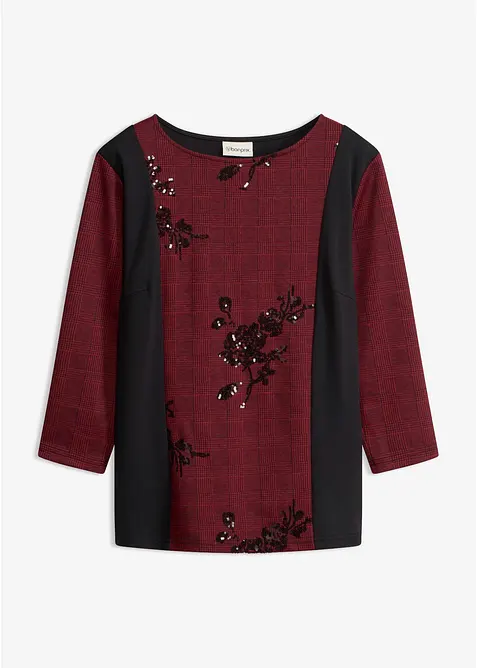 Maglia jacquard con ricami, bonprix