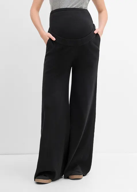 Pantaloni pr&eacute;maman a gamba dritta in morbida maglia, bonprix