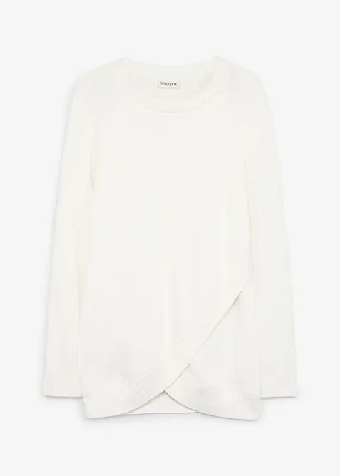 Maglione morbido 2 in 1 per gravidanza e allattamento, bonprix