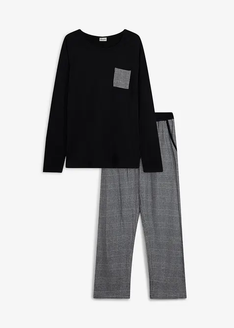 Pigiama con pantaloni in flanella, bonprix