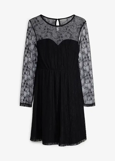 Abito pr&eacute;maman in pizzo e jersey, bonprix