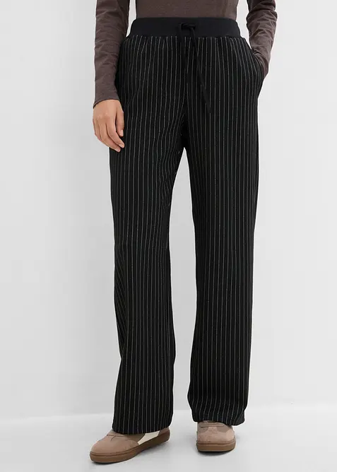 Pantaloni in jersey punto di Roma, bonprix