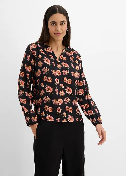 Blusa in misto viscosa fluido, bonprix