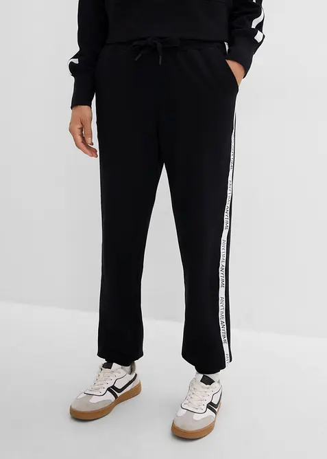 Pantaloni in morbida felpa di misto cotone, bonprix