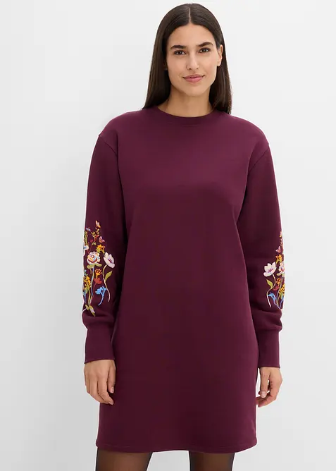Abito in felpa di misto cotone, bonprix