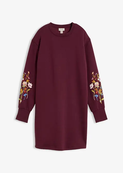 Abito in felpa di misto cotone, bonprix