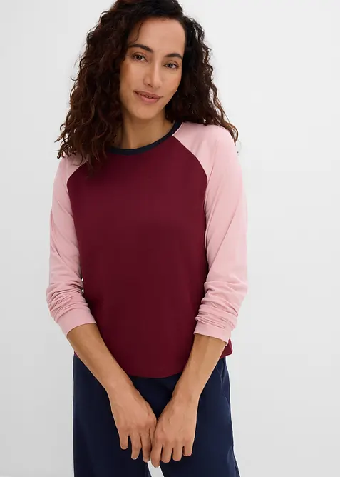 Maglia raglan in misto cotone biologico, bonprix