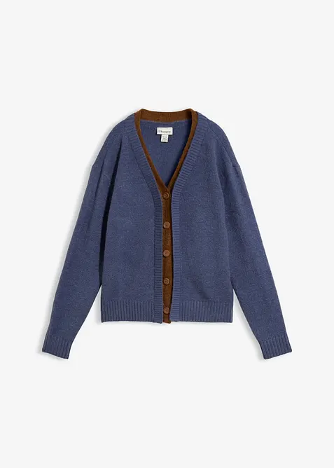 Cardigan con inserti a contrasto, bonprix