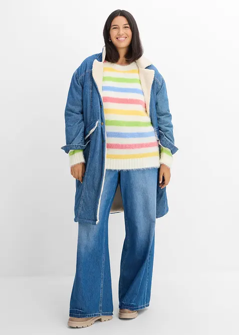 Maglione a trama operata, bonprix