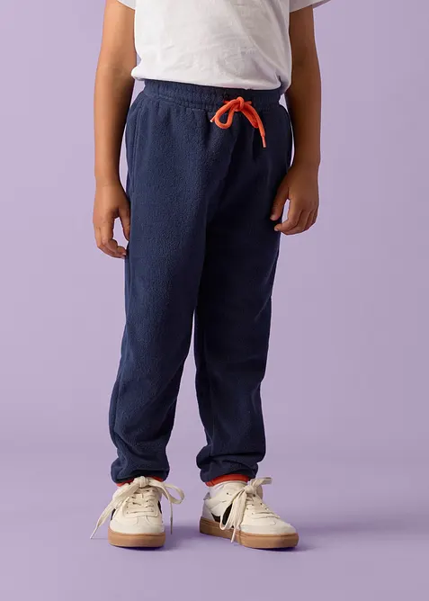 Pantaloni termici Lurchi in pile morbido con elastico in vita, Lurchi