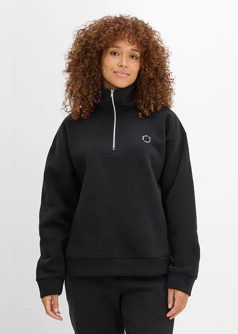 Felpa termica con zip, asciugatura rapida, bonprix