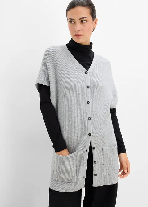 Cardigan in morbida maglia misto viscosa, bonprix
