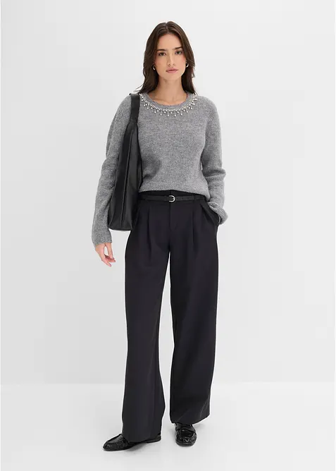 Maglione con applicazione, bonprix