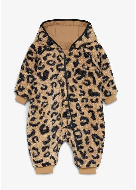 Tuta reversibile 2-in-1 con morbido pile teddy, bonprix