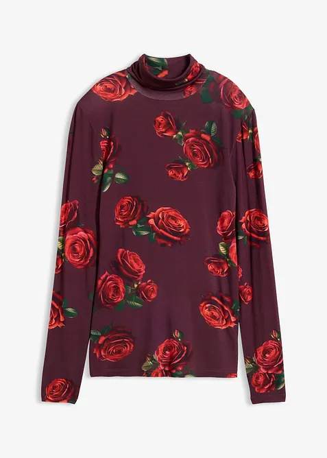 Maglia a maniche lunghe in misto viscosa morbido, bonprix