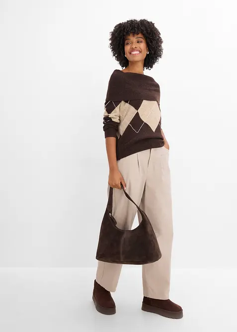 Maglione con spalle scoperte, bonprix