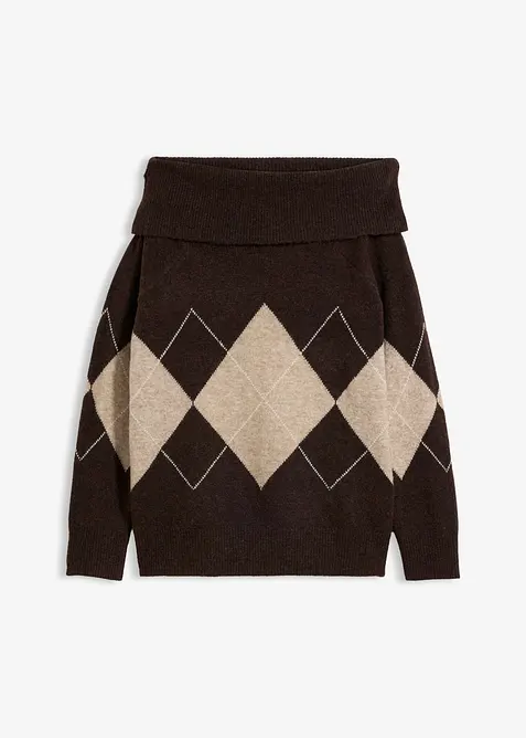 Maglione con spalle scoperte, bonprix