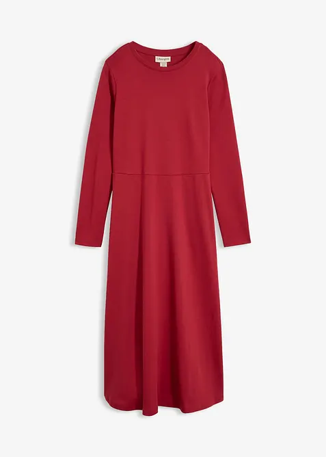 Abito midi in cotone biologico pesante, bonprix
