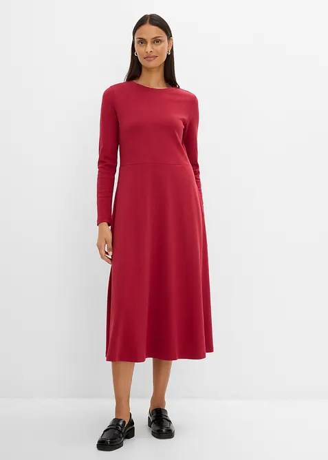 Abito midi in cotone biologico pesante, bonprix