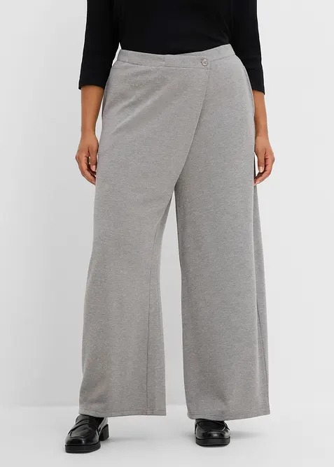 Pantaloni in piquet asimmetrici, bonprix