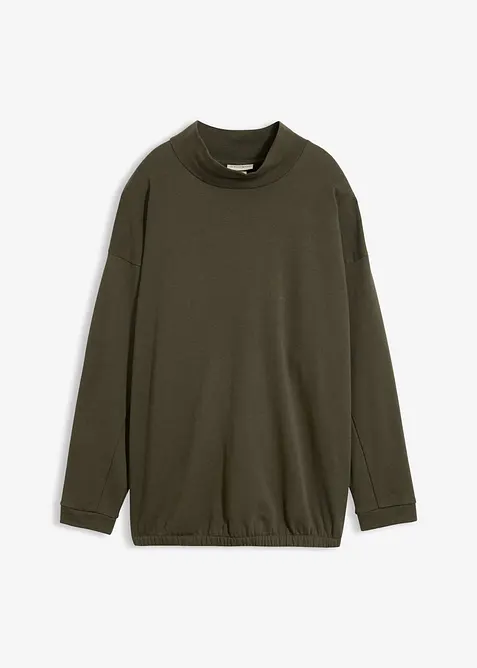 Felpa in misto cotone biologico con maniche a pipistrello, bonprix