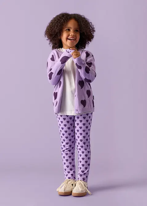 Leggings termici Lurchi in cotone biologico morbido (pacco da 2), Lurchi