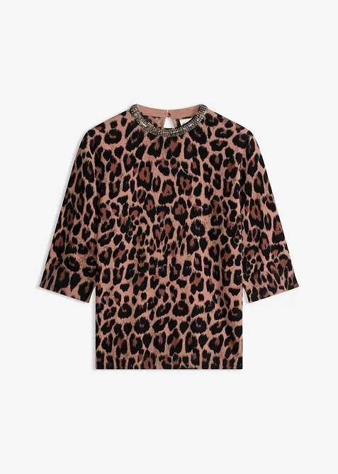 Maglione in filato fine fantasia, bonprix