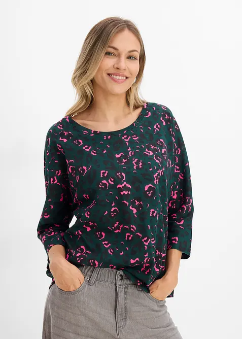 Maxi maglia in misto cotone, bonprix