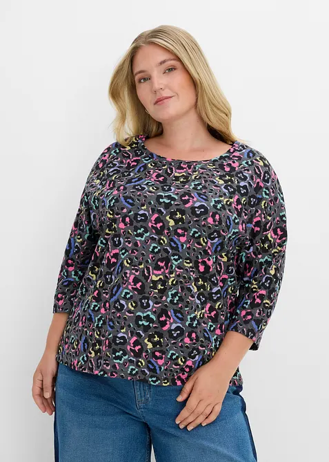 Maxi maglia in misto cotone, bonprix