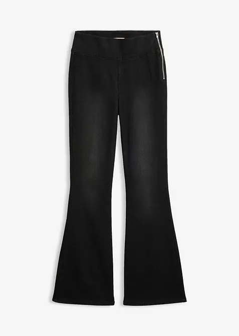 Jeggings termici con vita comoda, vita alta, bonprix