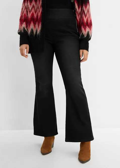Jeggings termici con vita comoda, vita alta, bonprix